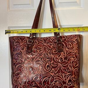 Patricia Nash Tooled Leather Tote Bag
